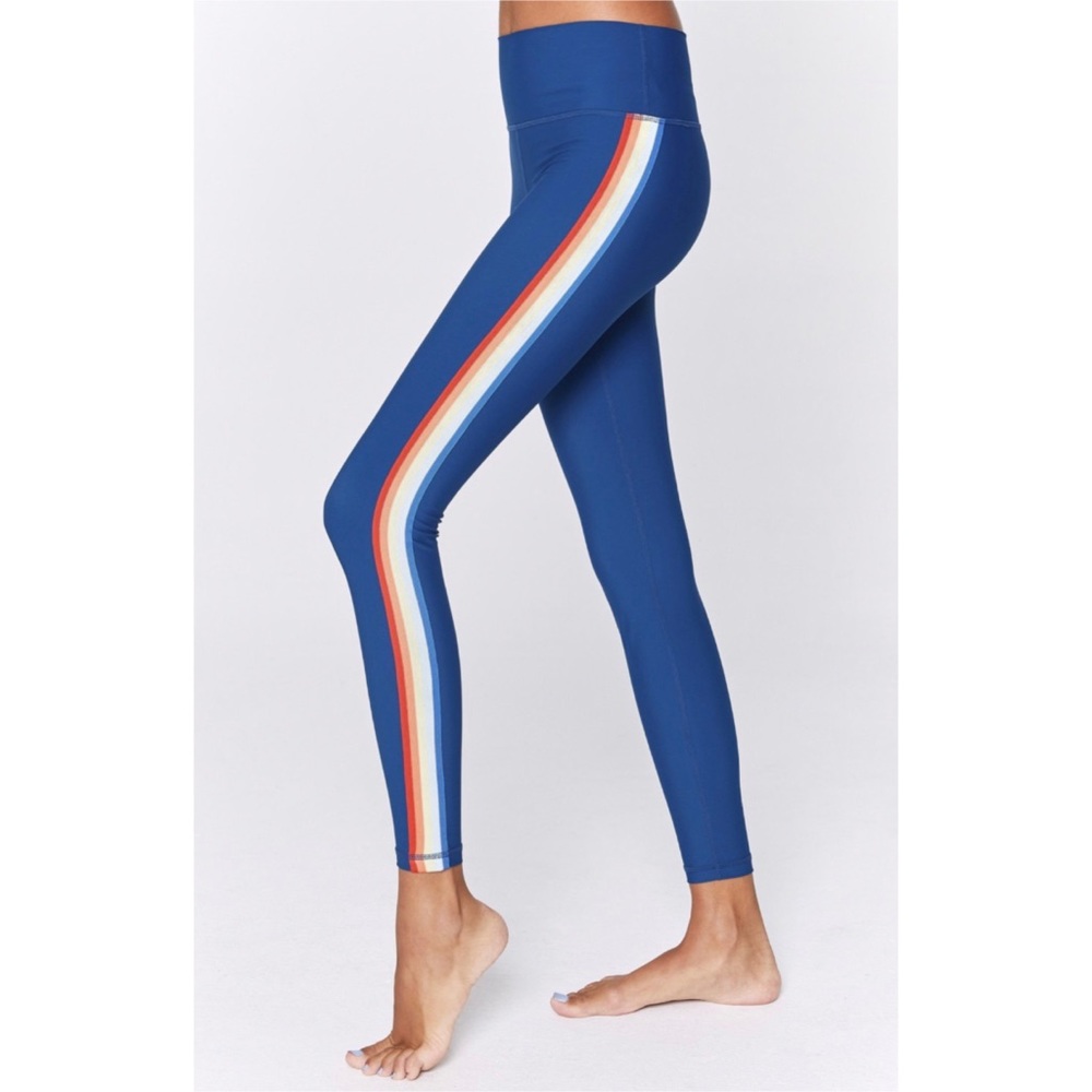 Spiritual Gangster Blue Rainbow Pants Size Small